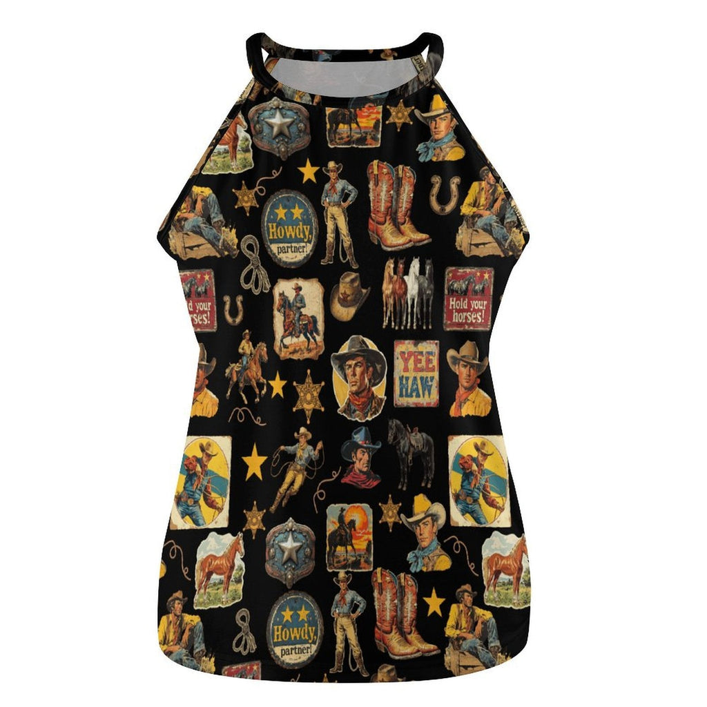Baha Ranch Vintage Cowboy Collage Western Tank Top by Baha Ranch Western Wear - product image 4