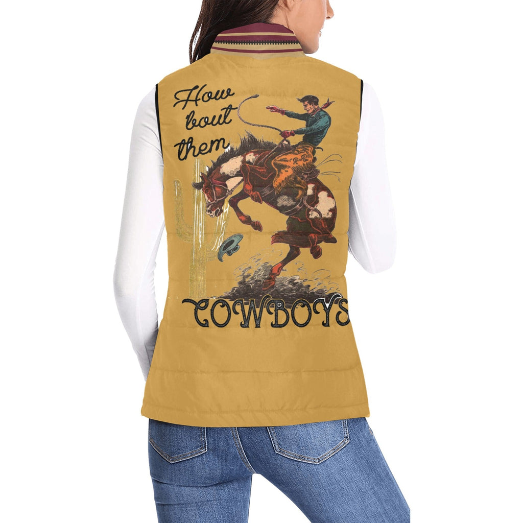 Baha Ranch How Bout Them Cowboys Serape Women's Western Puffy Vest by Baha Ranch Western Wear - product image 4