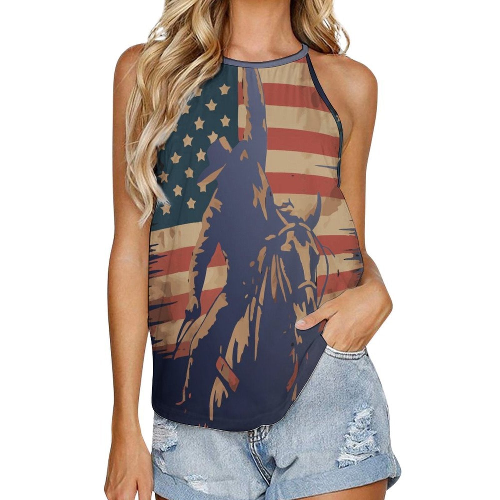 Baha Ranch American Cowboy Tank Top by Baha Ranch Western Wear - product image 2