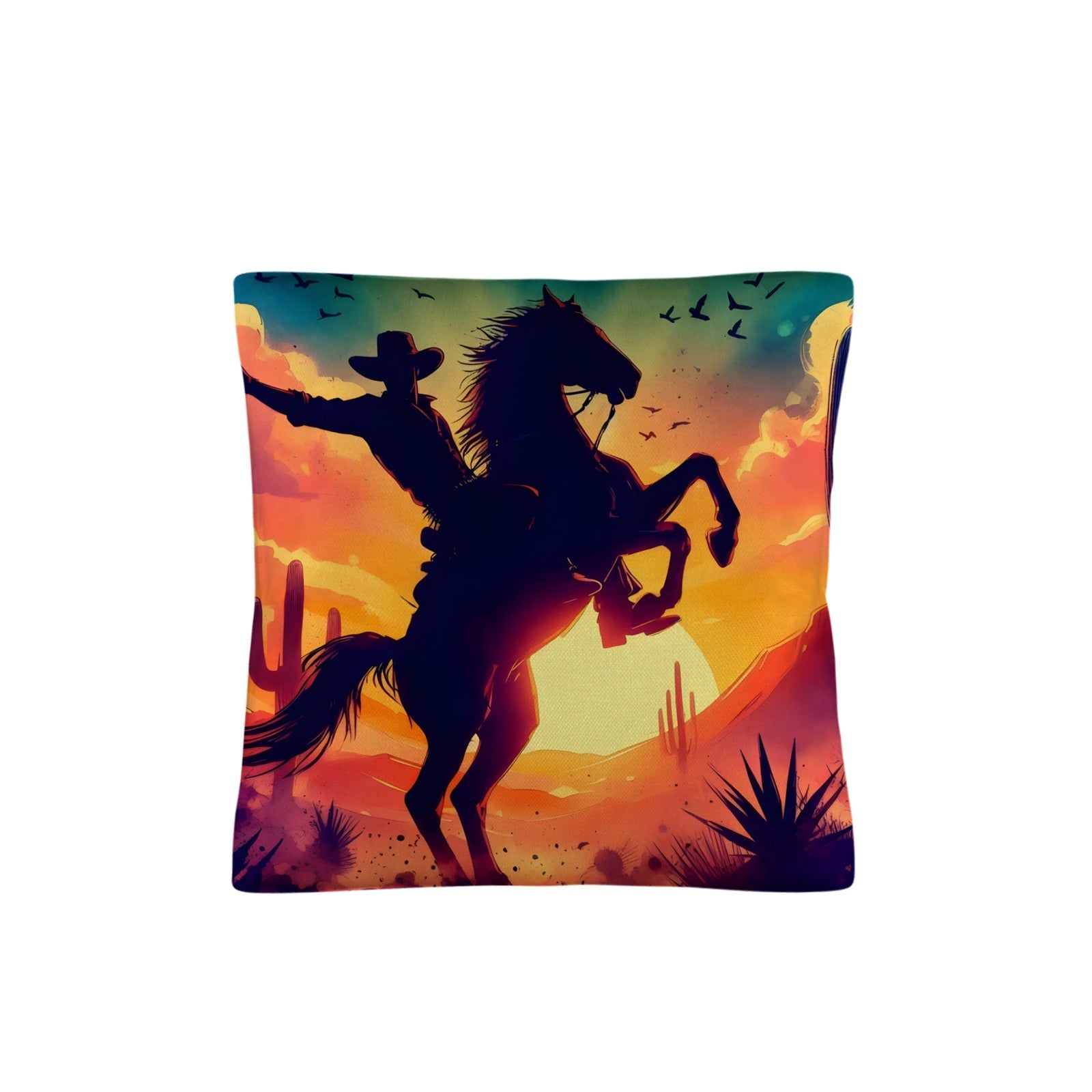 Baha Ranch Sunset Cowboy Pillow Case Made in America by Baha Ranch Western Wear - product image 2