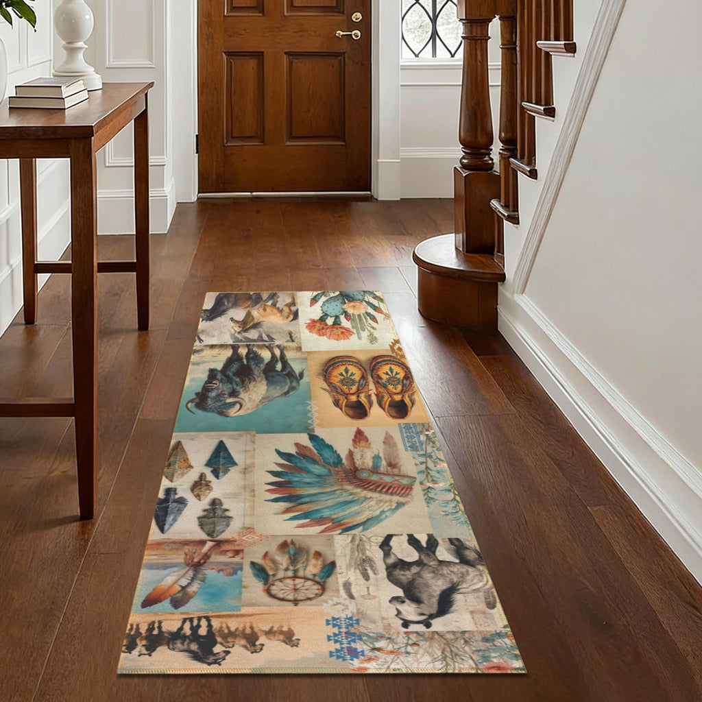 Baha Ranch Bohemian Southwest Floor Rug Runner Indoor 60" x 22" Made in America by Baha Ranch Western Wear - product image 6