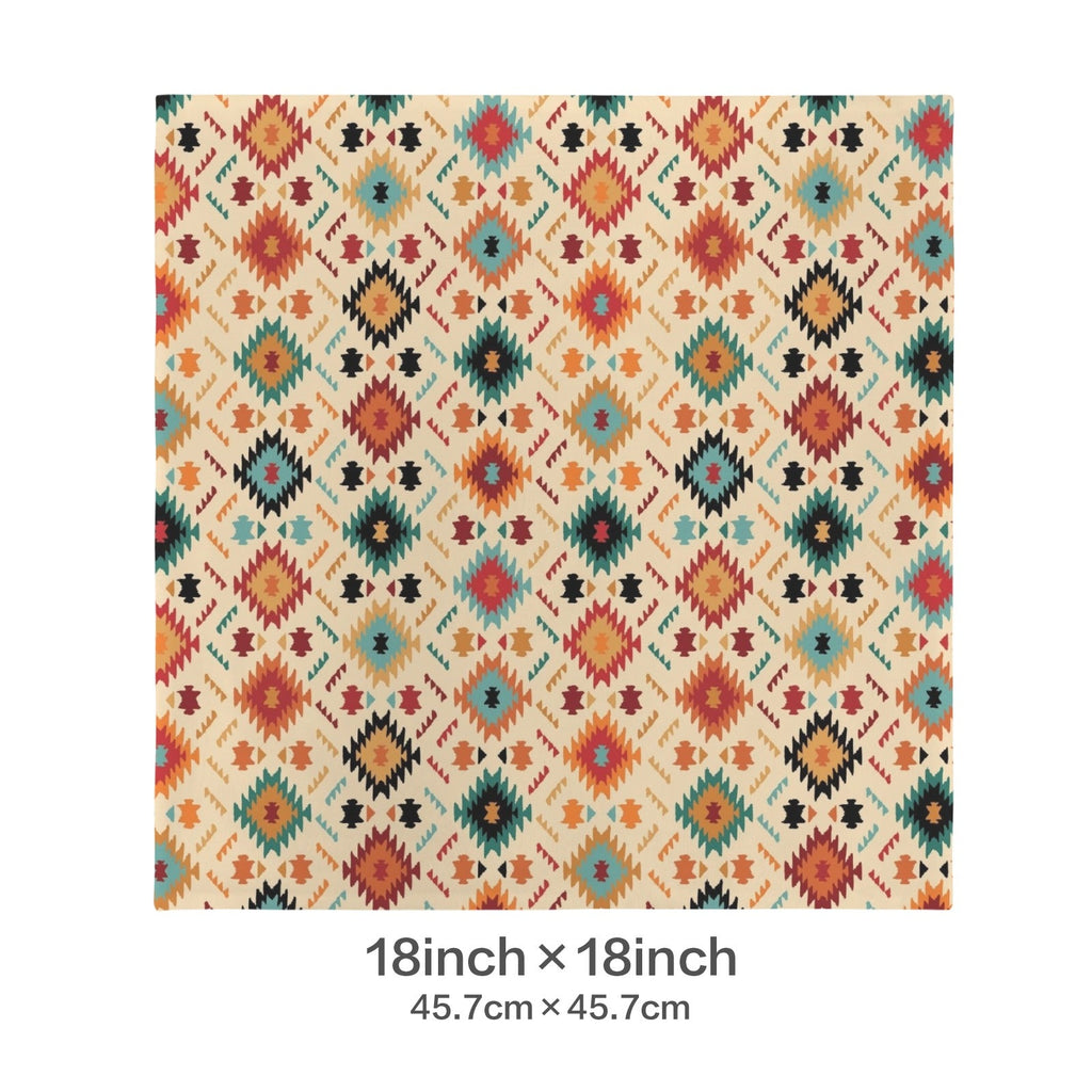 Baha Ranch Cream Aztec Velvet Soft Throw PIllow Case Made in America by Baha Ranch Western Wear - product image 3