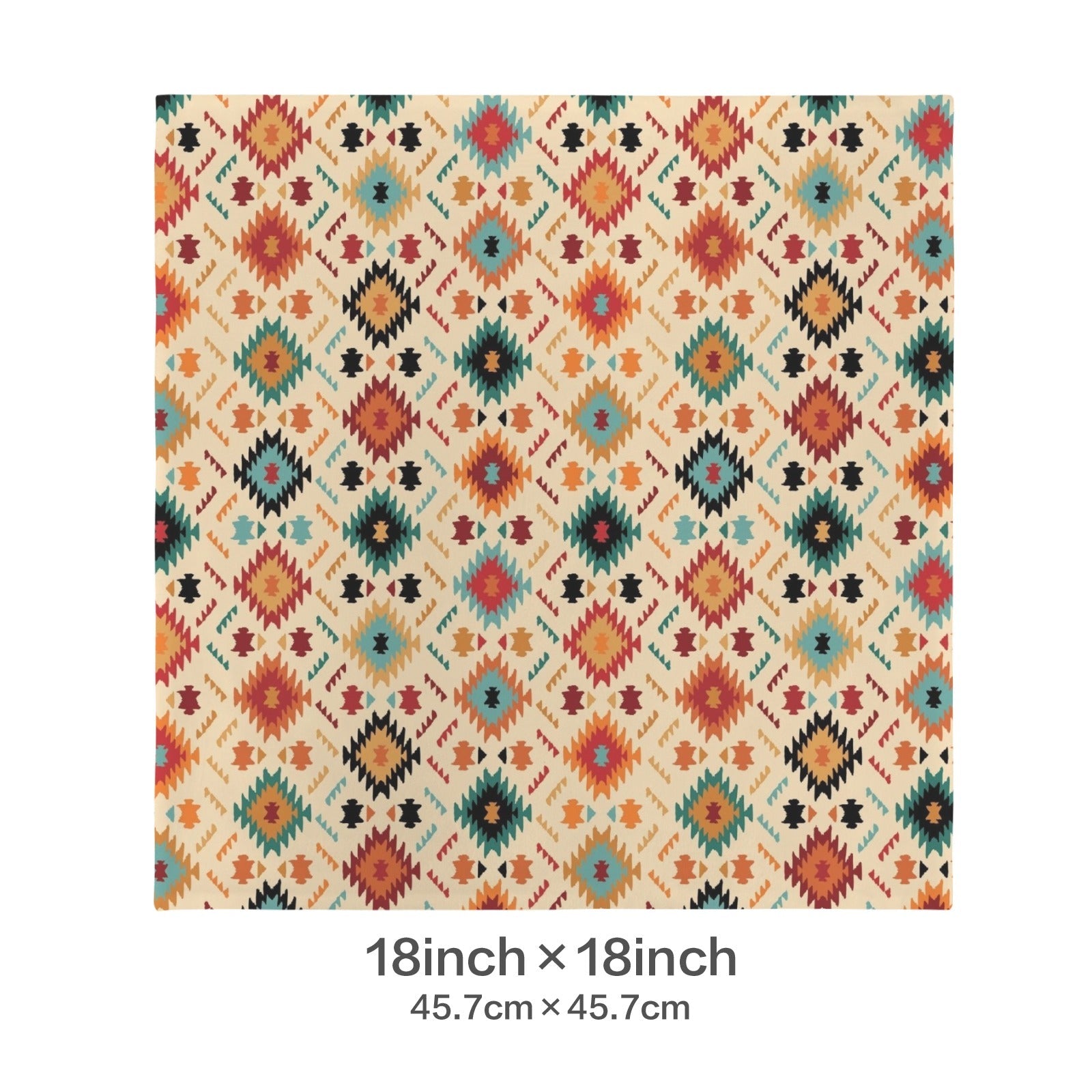 Baha Ranch Cream Aztec Velvet Soft Throw PIllow Case Made in America by Baha Ranch Western Wear - product image 3