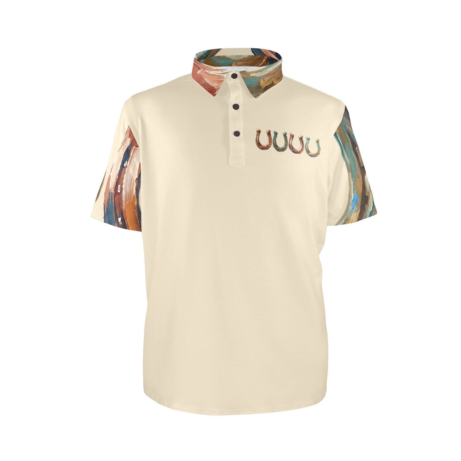 Baha Ranch Painted Horseshoe Polo Shirt by Baha Ranch Western Wear - product image 5