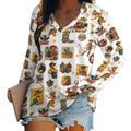 Baha Ranch Vintage Cowgirl Collage Western Print Long Sleeve Top by Baha Ranch Western Wear