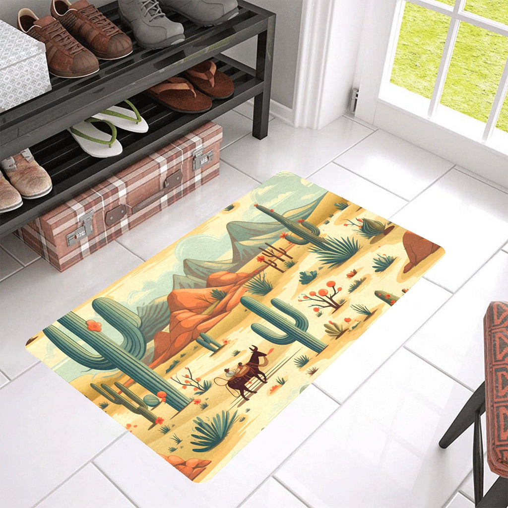 Desert Oasis Floor Mat 30" x 18" Made in America by Baha Ranch Western Wear