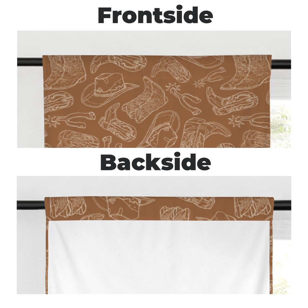 Baha Ranch Western Print Curtains Window Curtain 28"x40" (2-Piece) Made in America by Baha Ranch Western Wear - product...