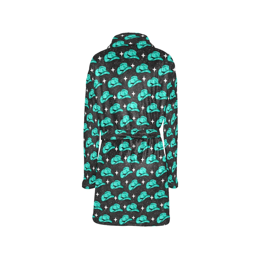 Baha Ranch Turquoise Cowgirl Hat Women's Western Bath Robe by Baha Ranch Western Wear - product image 4
