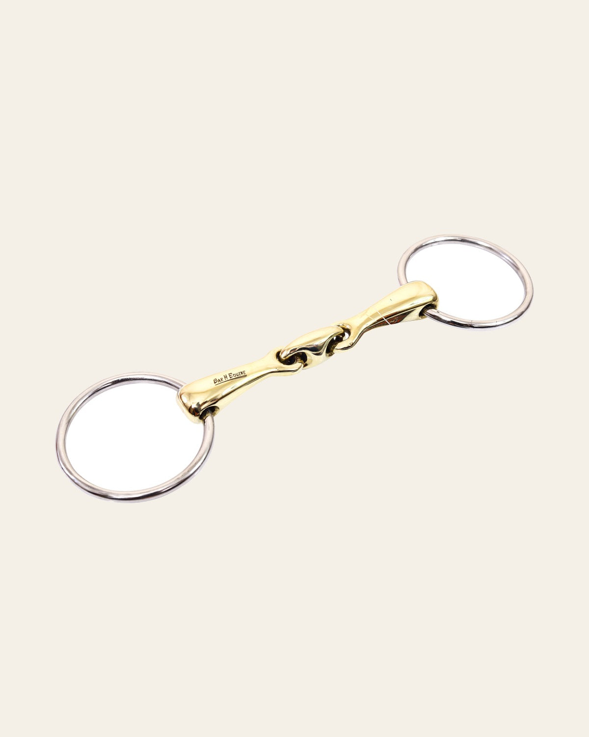 BAR H EQUINE O Ring French Link Snaffle Brass Mouth Bit | Bits for Horses Horse and bridles