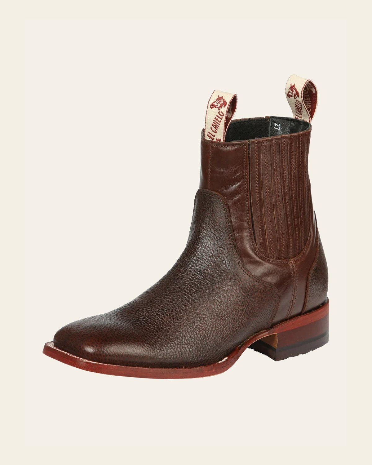 El Canelo Men’s Ankle Boots - Caisson Choco 45210 on a warm cream background