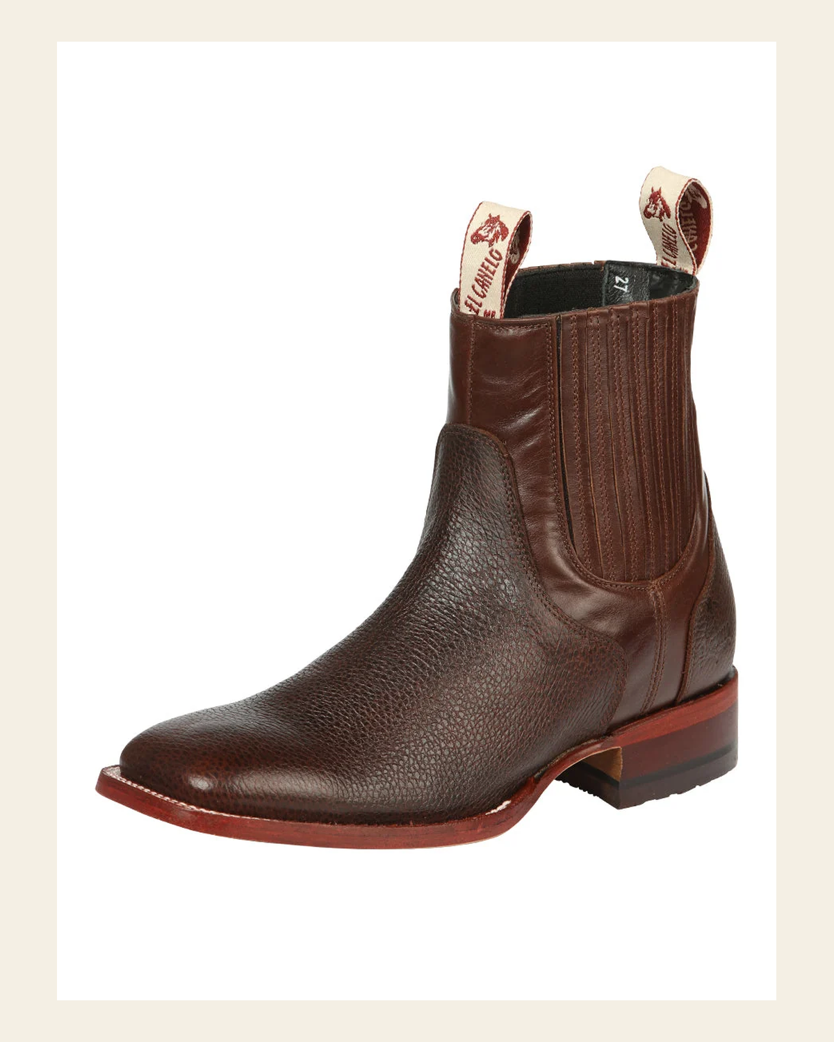 El Canelo Men’s Ankle Boots - Caisson Choco 45210 on a warm cream background