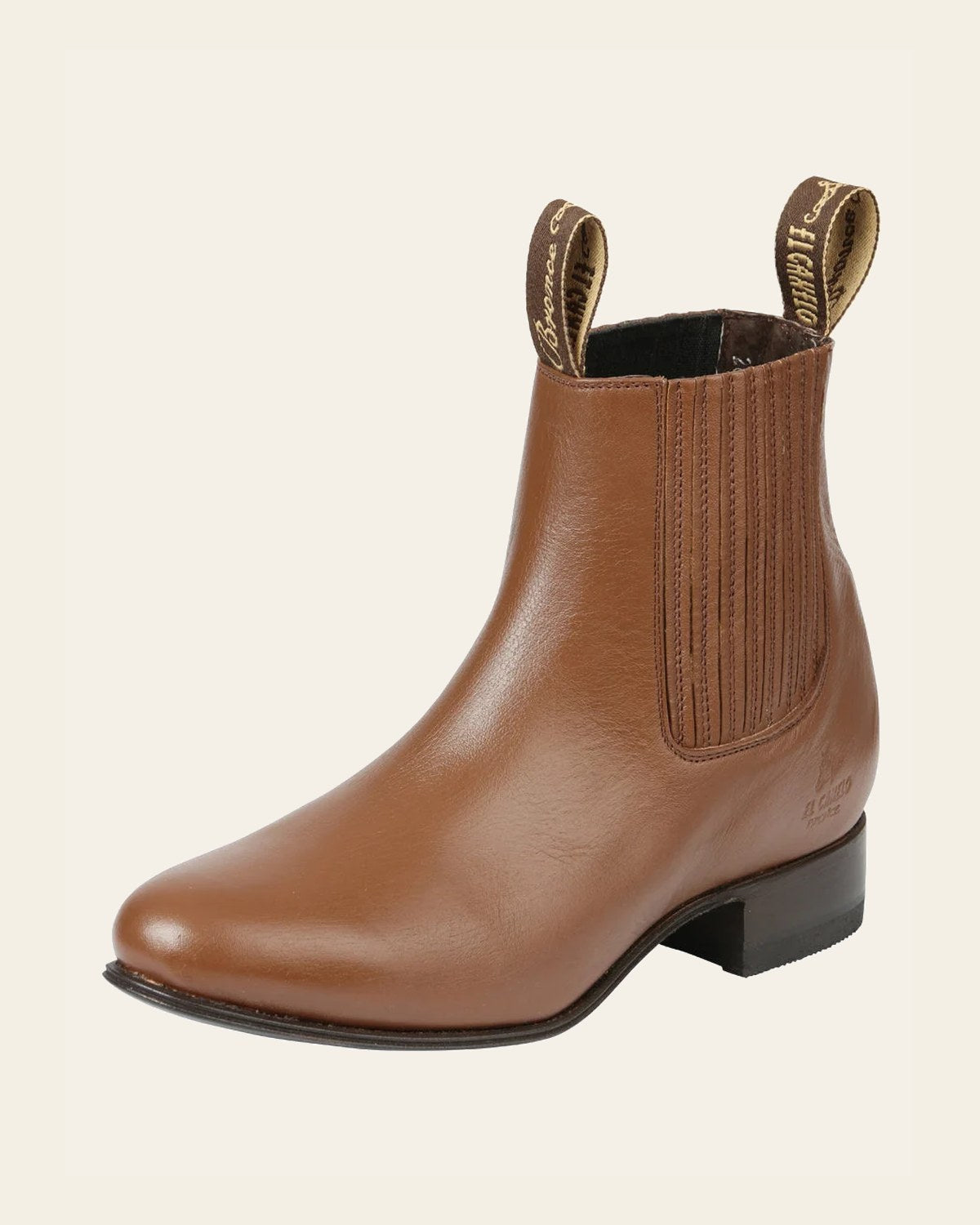 El Canelo Men’s Charro Boots - Honey 45760 on a warm cream background