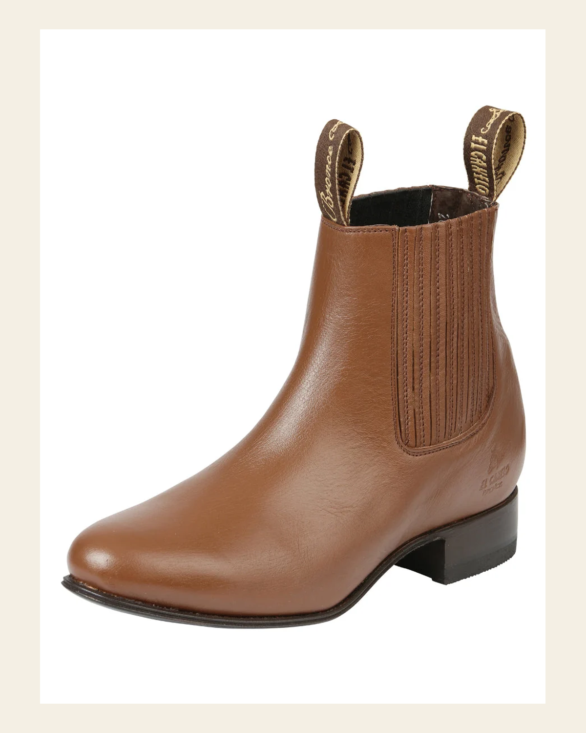 El Canelo Men’s Charro Boots - Honey 45760 on a warm cream background
