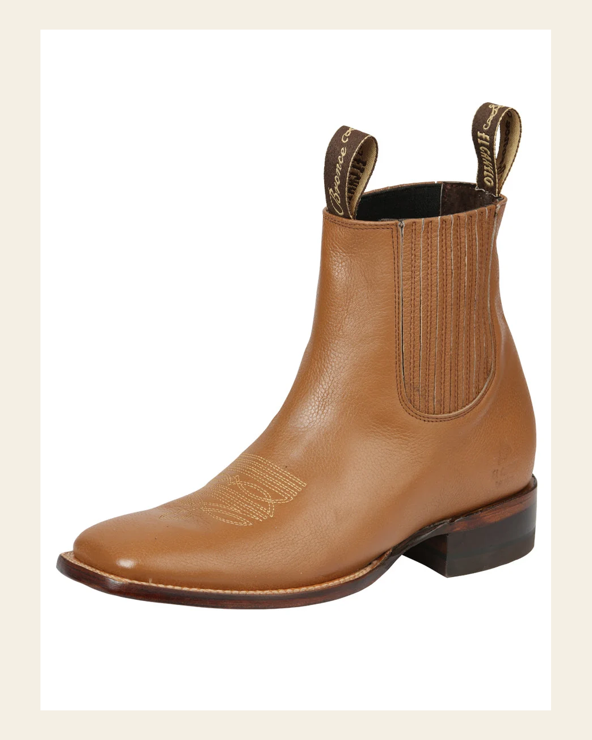 El Canelo Men’s Leather Boot - Camel 45754 on a warm cream background