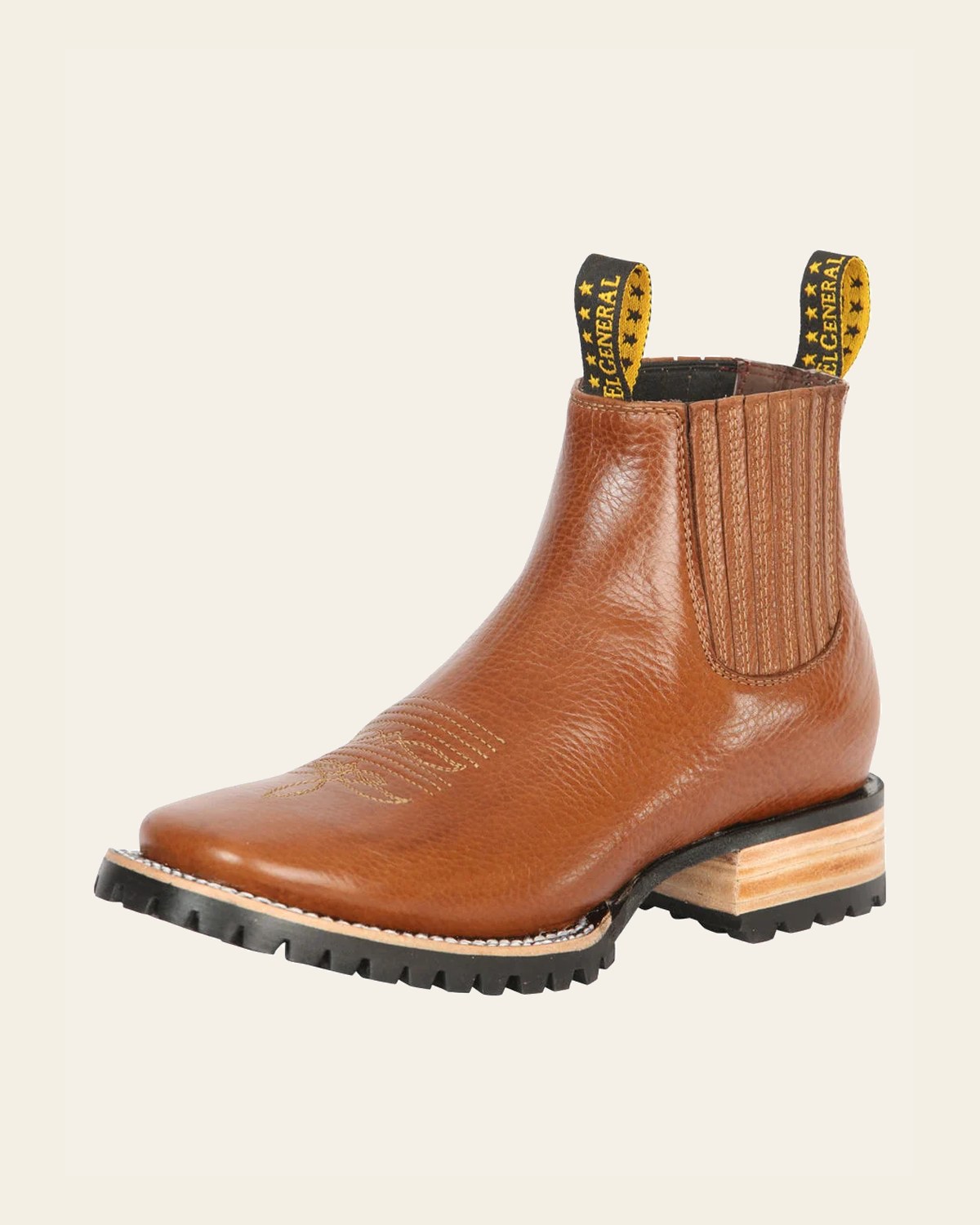 El General Men’s Ankle Boots - Bovine Leather Privo Martell 45344 on a warm cream background