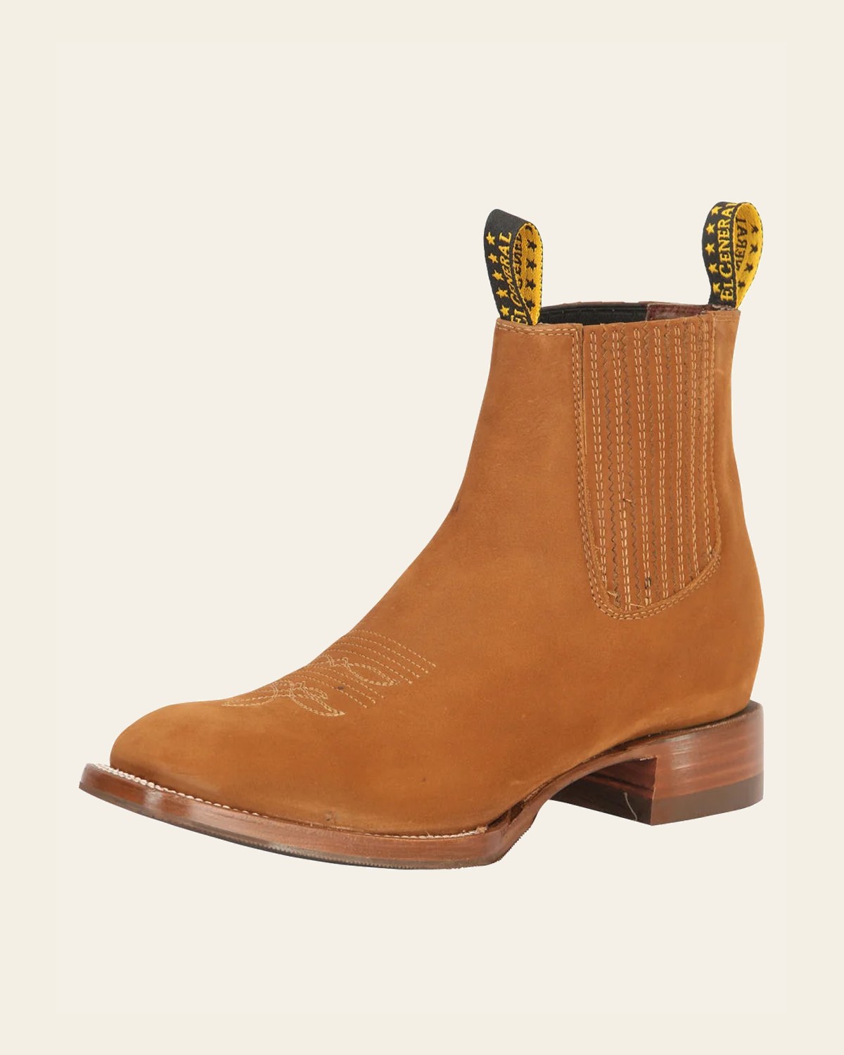 El General Men’s Ankle Boots - Nobuck Oro Viejo 45337 on a warm cream background