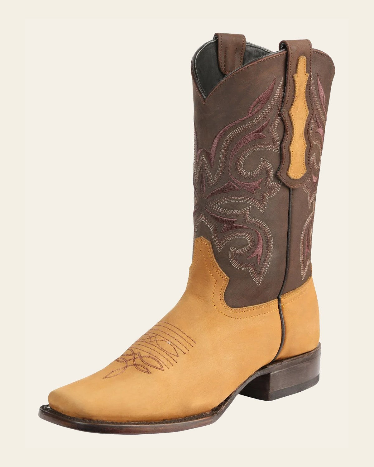 El General Men’s Rodeo Boots - Papaya 45526 on a warm cream background