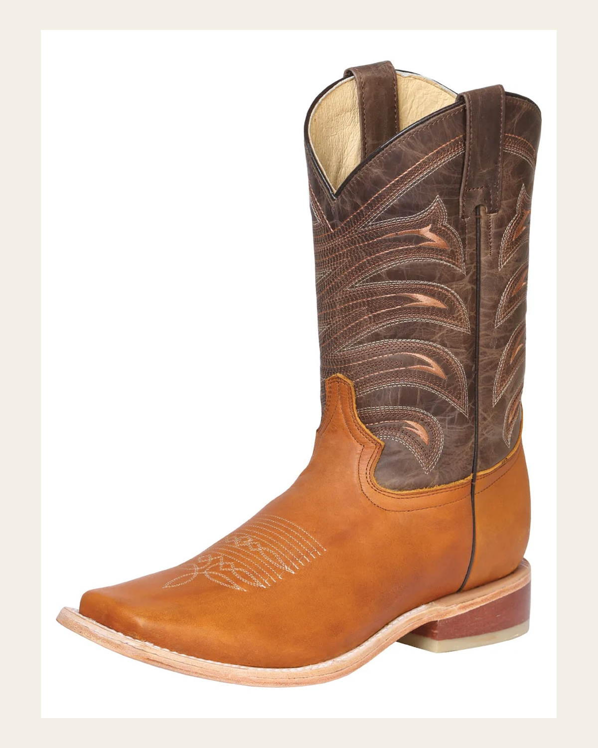 El General Rodeo Boot - Crazy Honey 42991 on a warm cream background