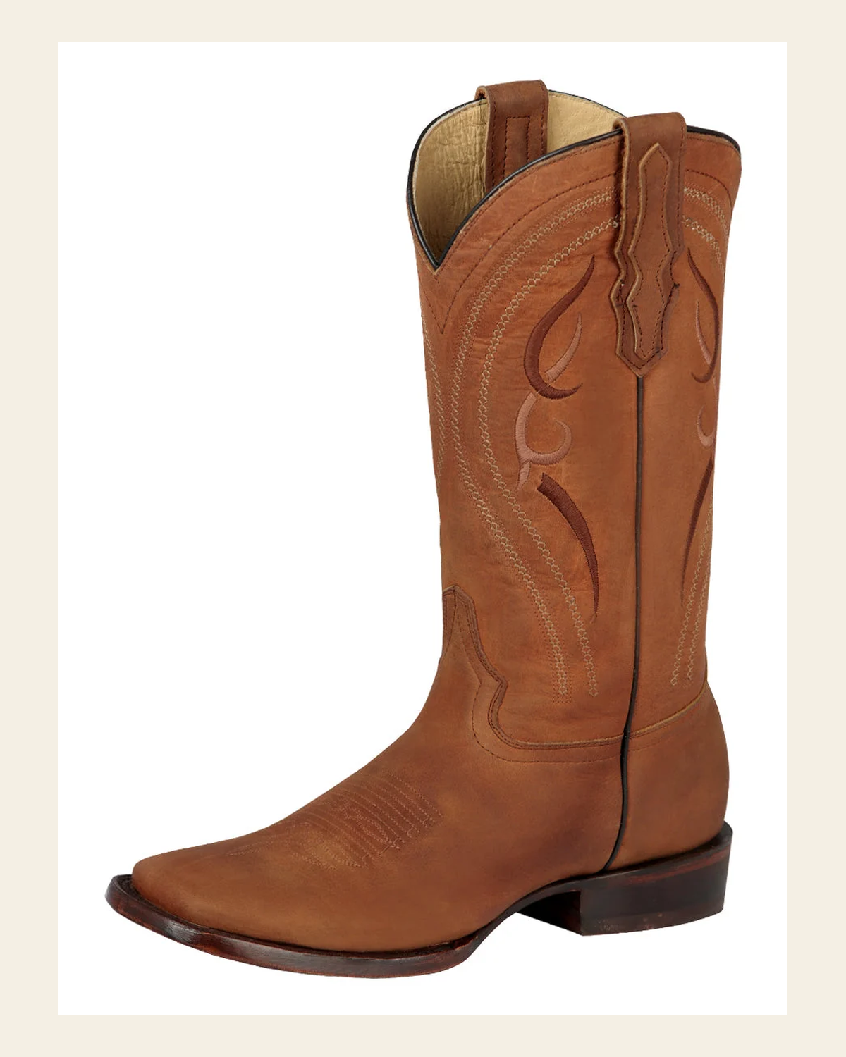 El General Rodeo Boot - Crazy Kansas - Honey 44658 on a warm cream background