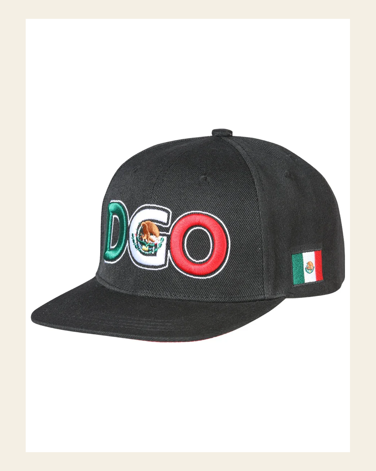 El General SB/DGO Hat- Black 44787 on a warm cream background