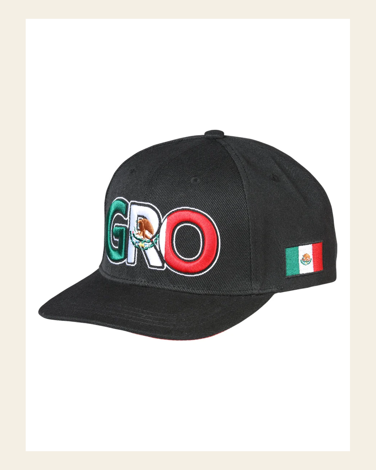 El General SB-GRO Hat- Black 44791 on a warm cream background