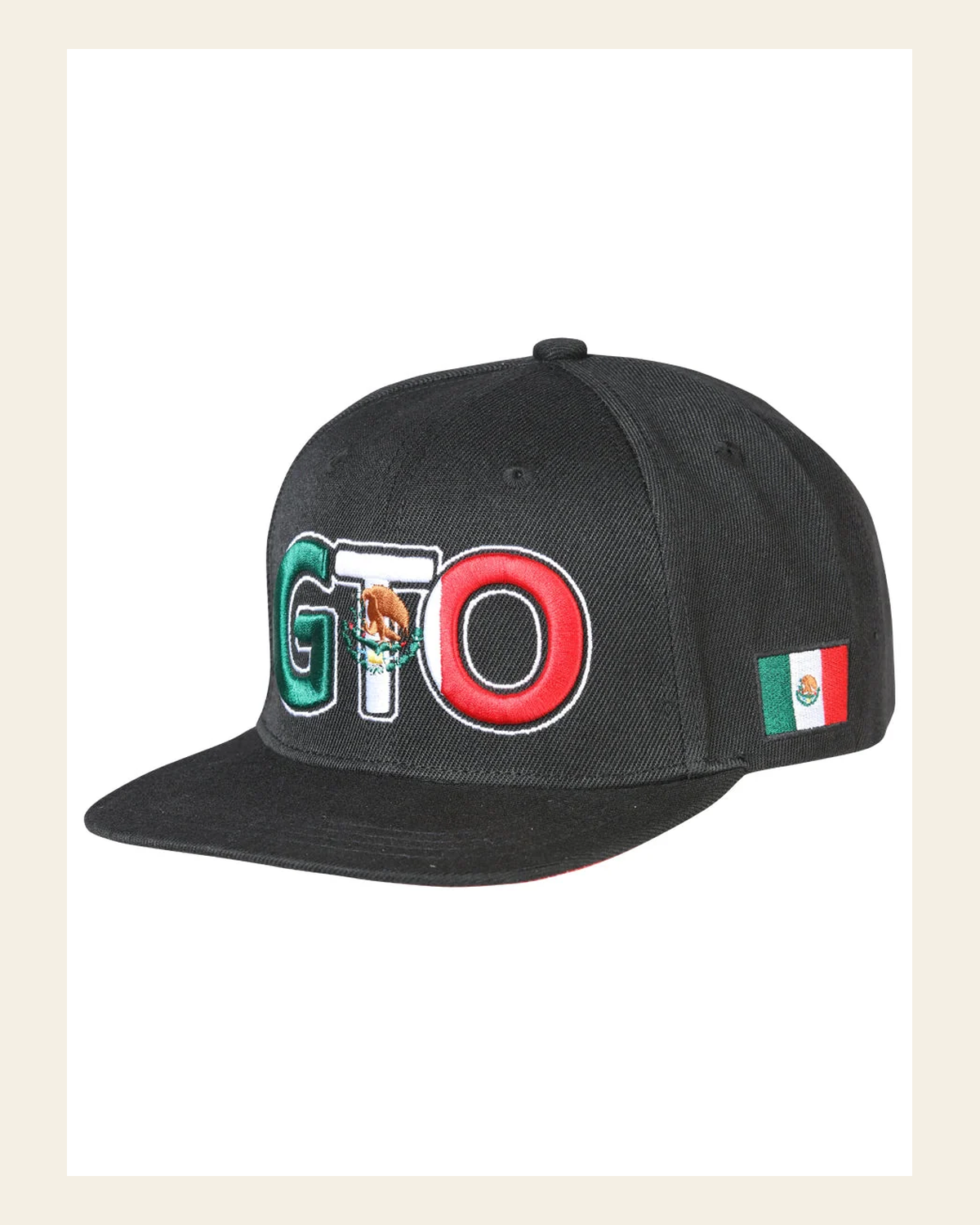 El General SB/GTO Hat- Black 44789 on a warm cream background
