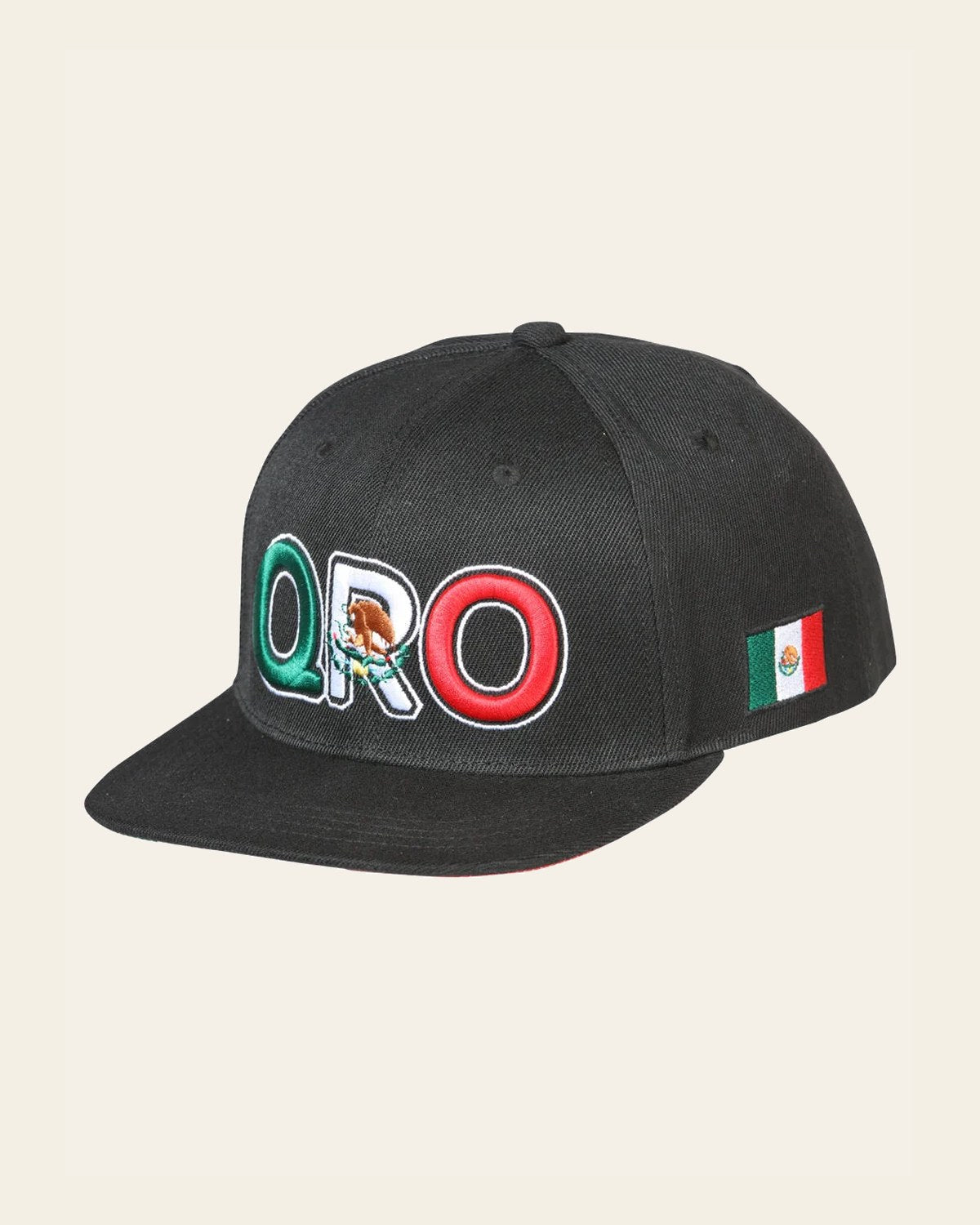 El General SB/QRO Hat- Black 44816 on a warm cream background