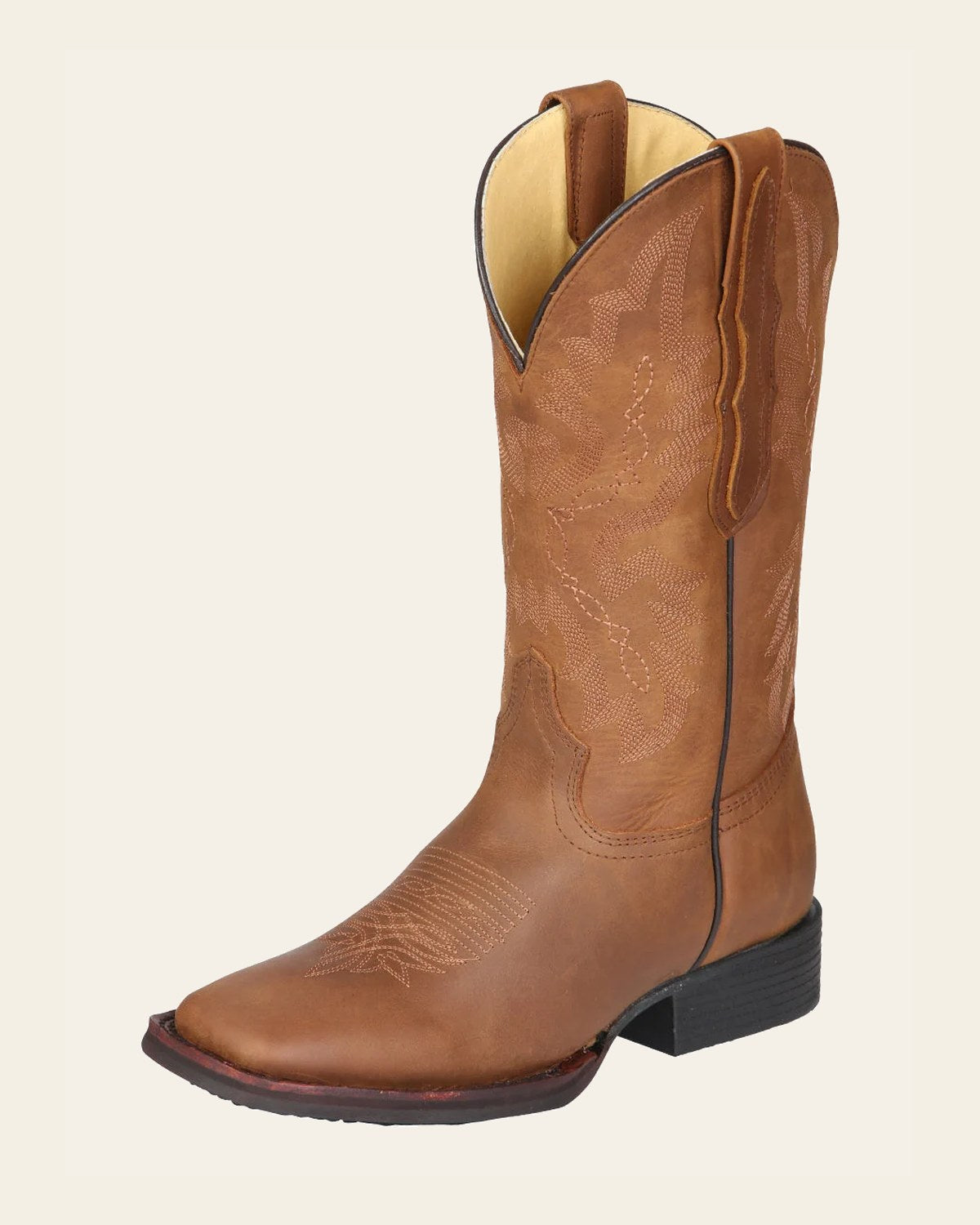El General Women’s Rodeo Boots - Honey 45801 on a warm cream background