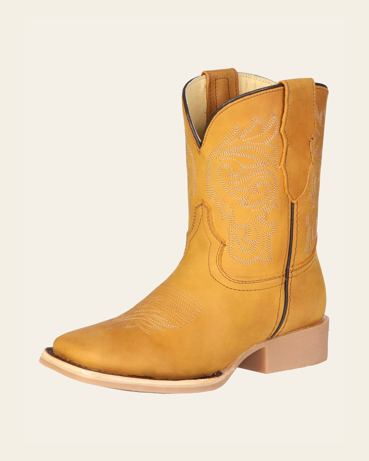 El General Women’s Rodeo Boots - Honey 45803 on a warm cream background