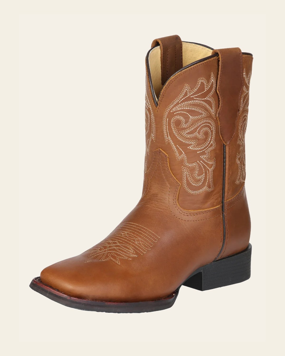 El General Women’s Rodeo Boots - Papaya 45797 on a warm cream background