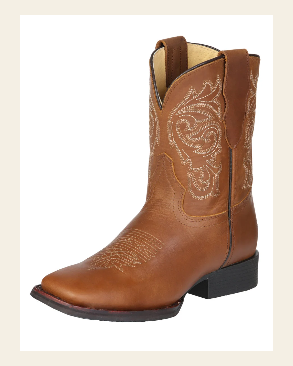 El General Women’s Rodeo Boots - Papaya 45797 on a warm cream background