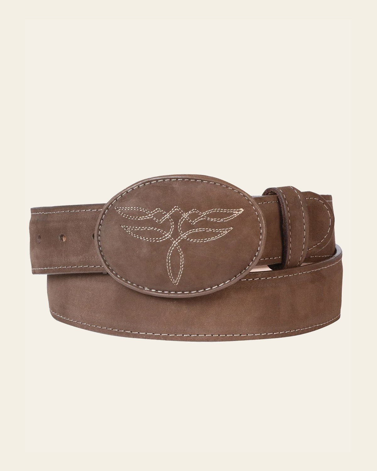 El General Women’s Western Belt - Camel 43185 on a warm cream background