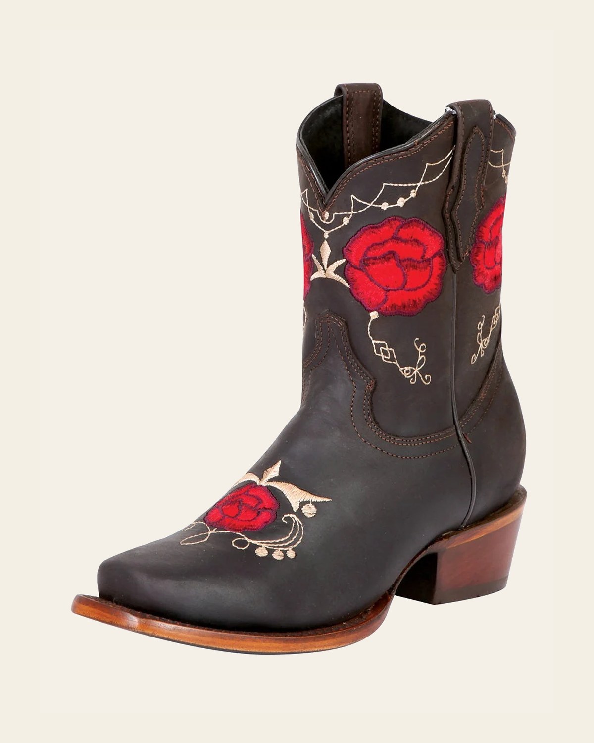 El General Womens Rodeo Boot - Crazy Choco 41832 on a warm cream background