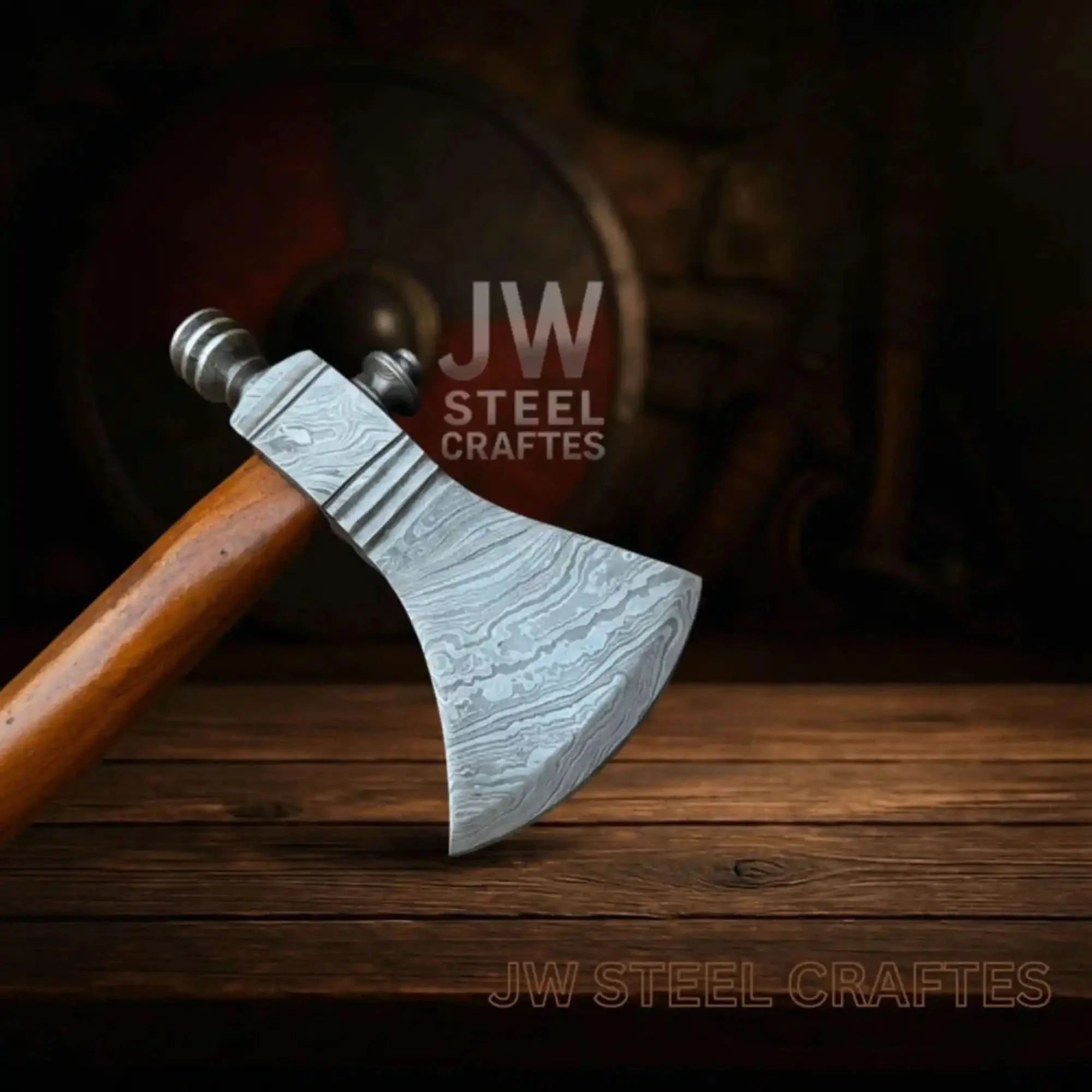 Damascus Pipe Tomahawk Hand Forged Viking Axe