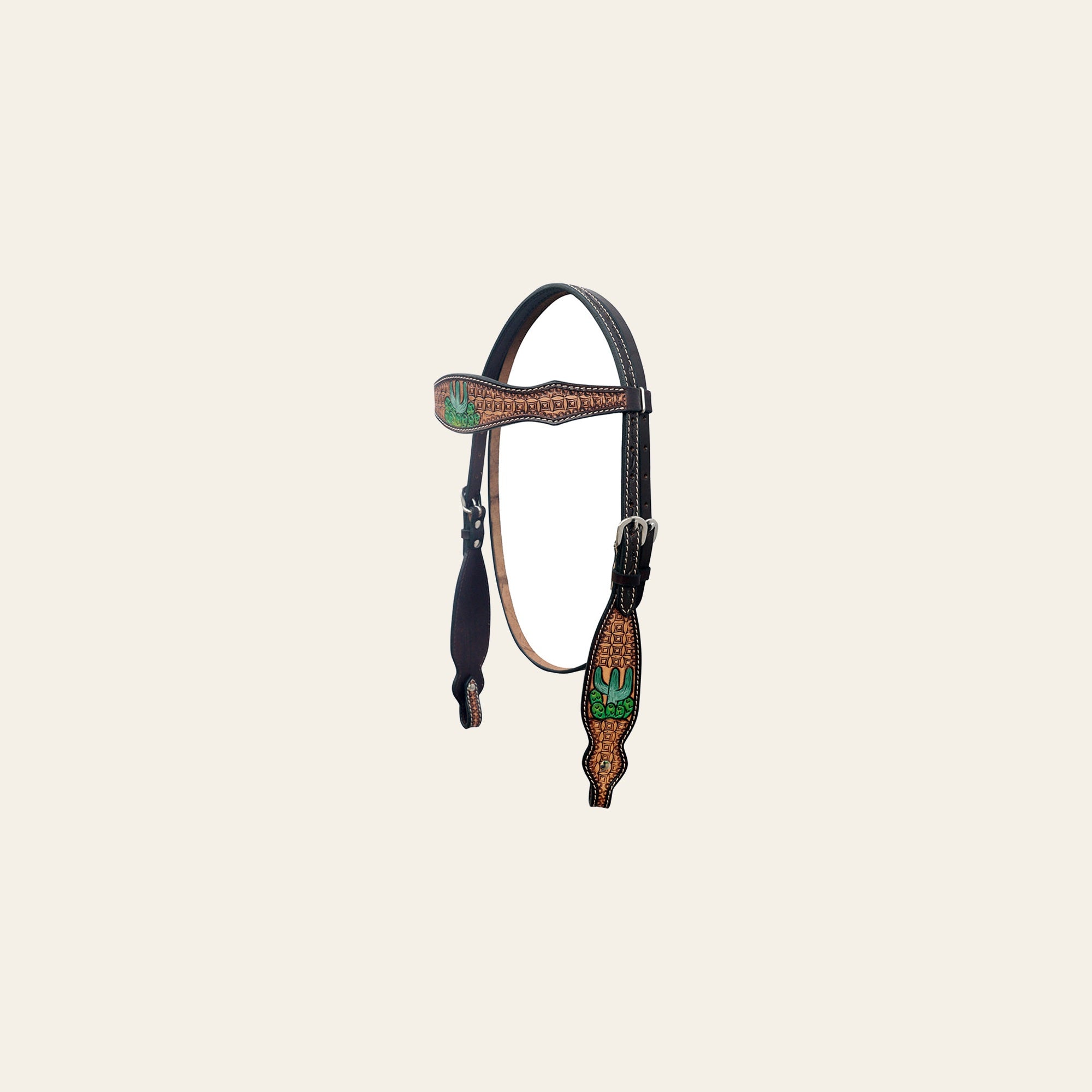 HILASON Western Leather Horse Headstall & Breast Collar Hand Tooled Tan | Leather Headstall | Leather Breast Collar