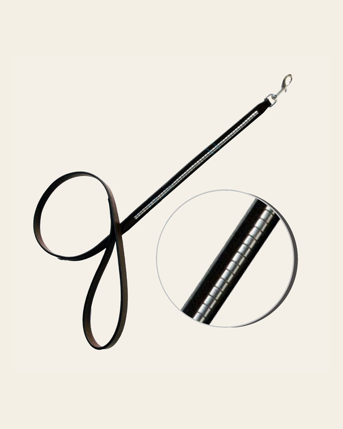 ExionPro Clincher Dog Leash on a warm cream background