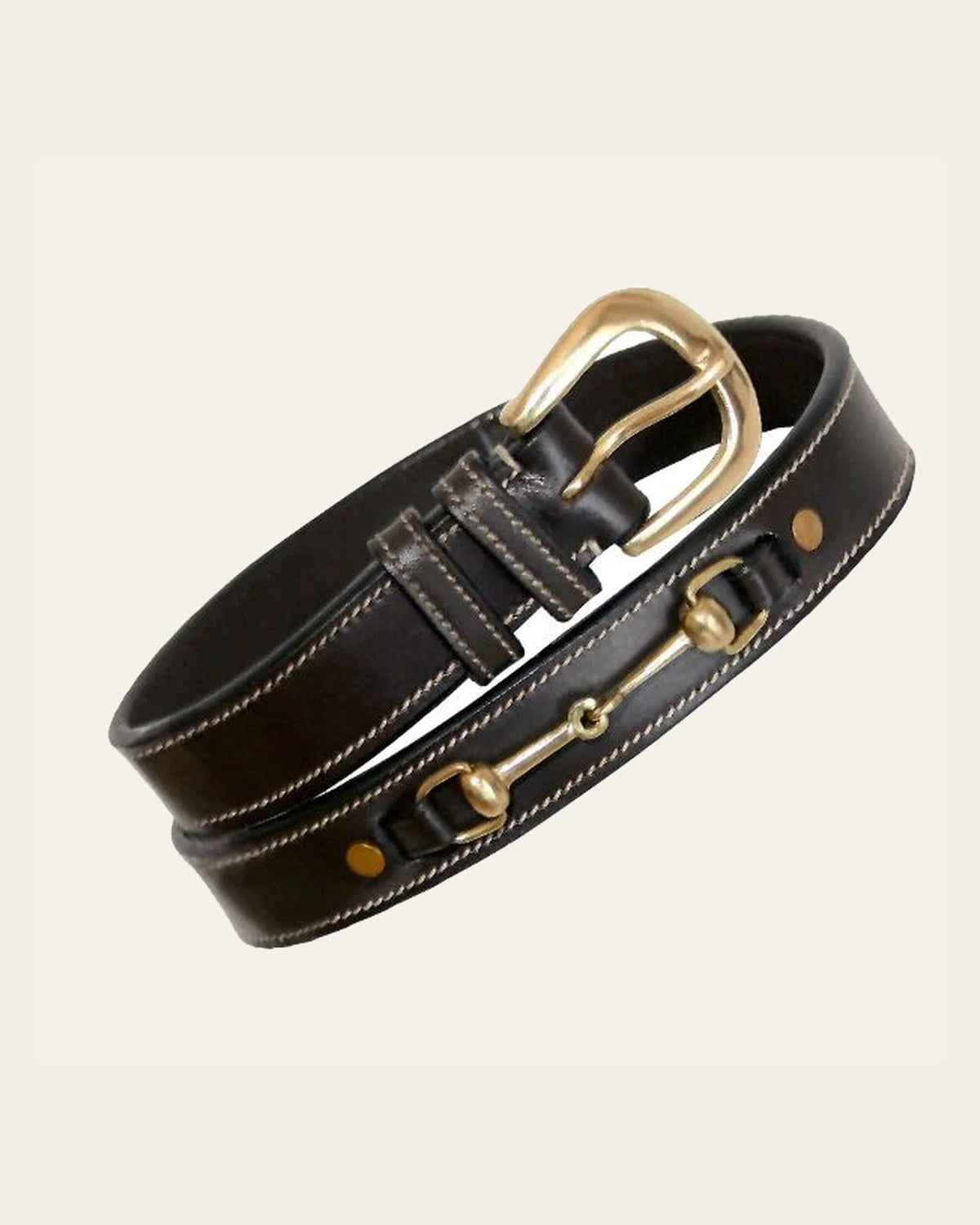 ExionPro Double Snaffle Belt on a warm cream background