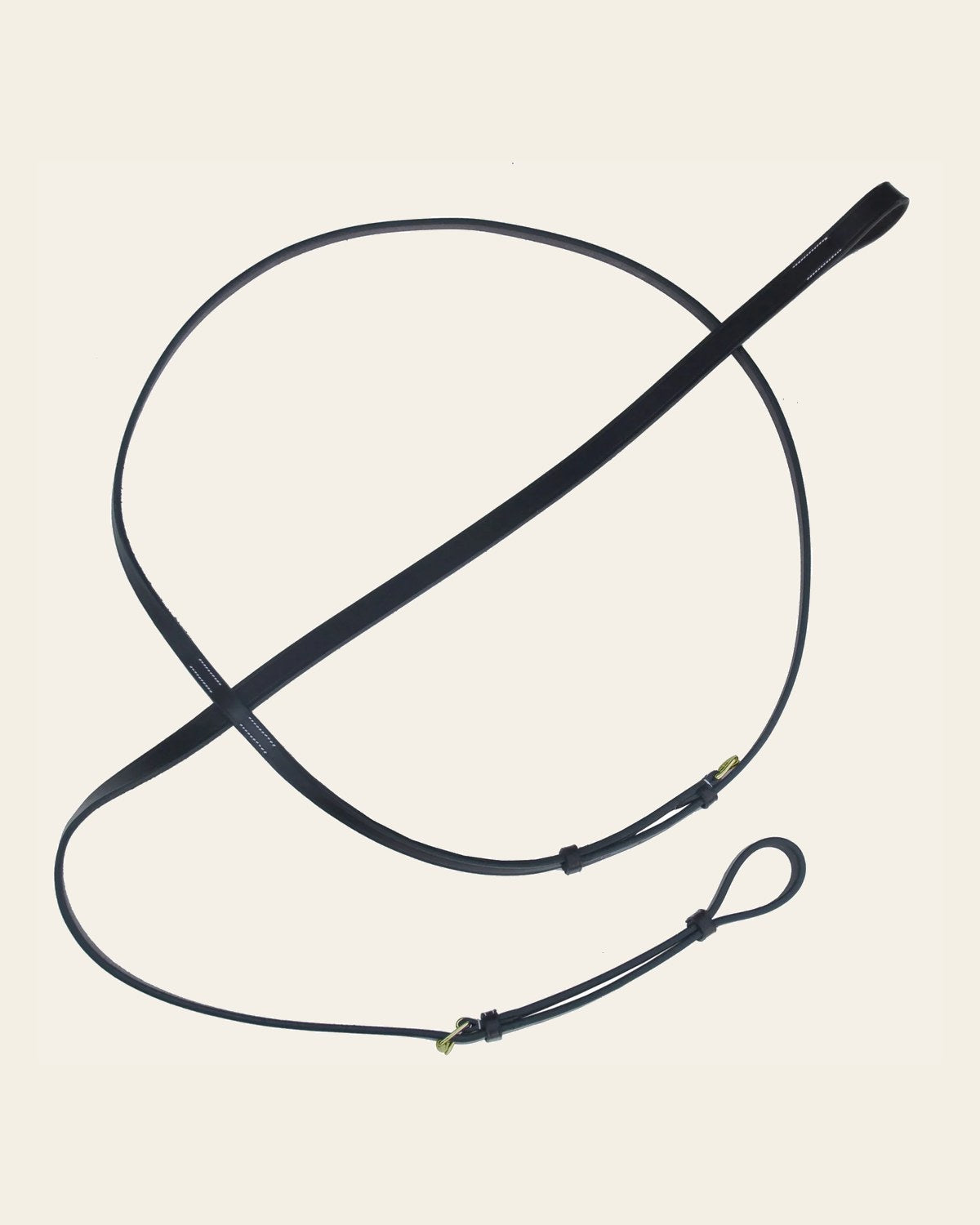 ExionPro Flat Leather Standing / Hunter Martingale on a warm cream background