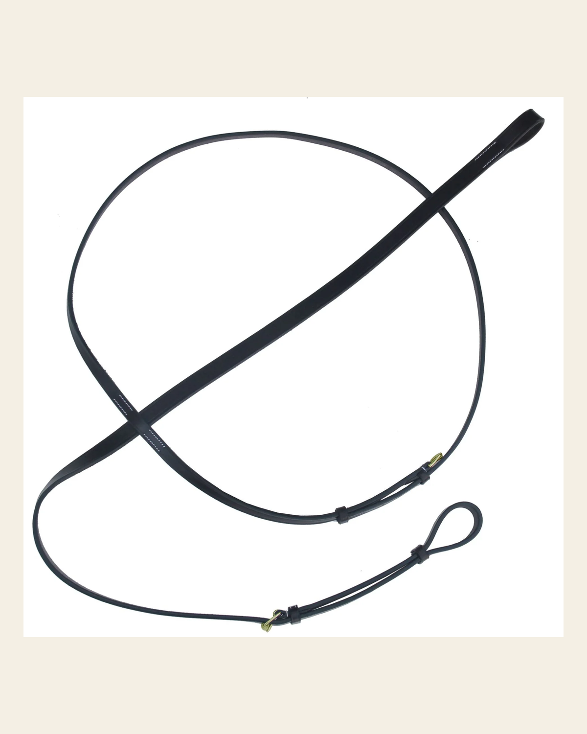 ExionPro Flat Leather Standing / Hunter Martingale on a warm cream background