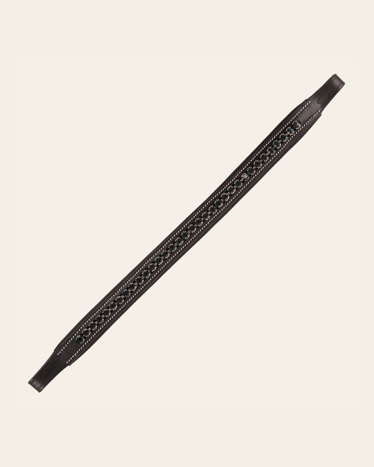 ExionPro Montana Blue Crystal Browband on a warm cream background
