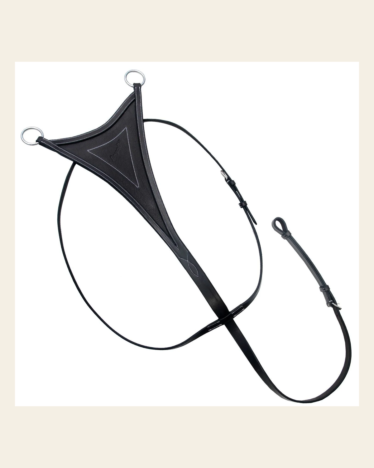 ExionPro Soft Bib Running Martingale on a warm cream background