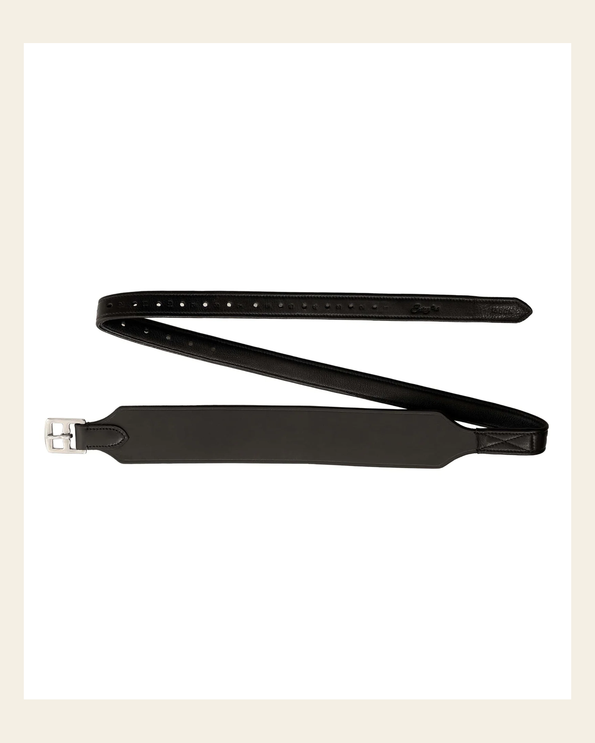 ExionPro Wide Stirrup Leathers on a warm cream background