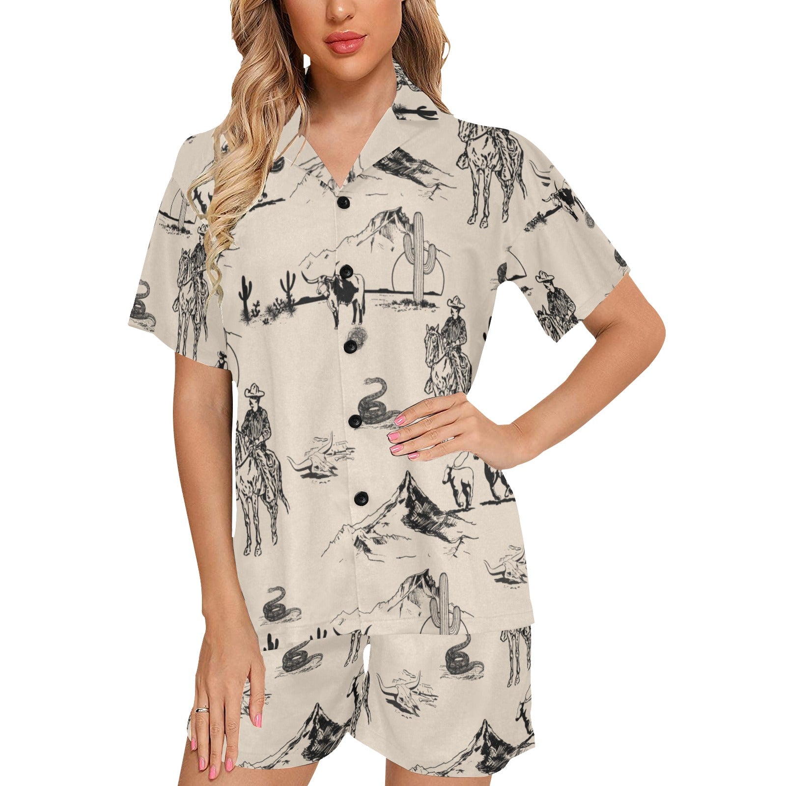 Baha Ranch Cowboy Ranch Women's Western Pajama Set by Baha Ranch Western Wear - product image 3