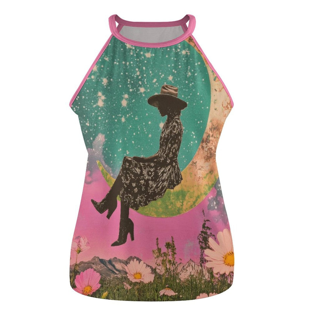 Baha Ranch Cowgirl on the Moon Retro Pop Western Tank Top by Baha Ranch Western Wear - product image 5