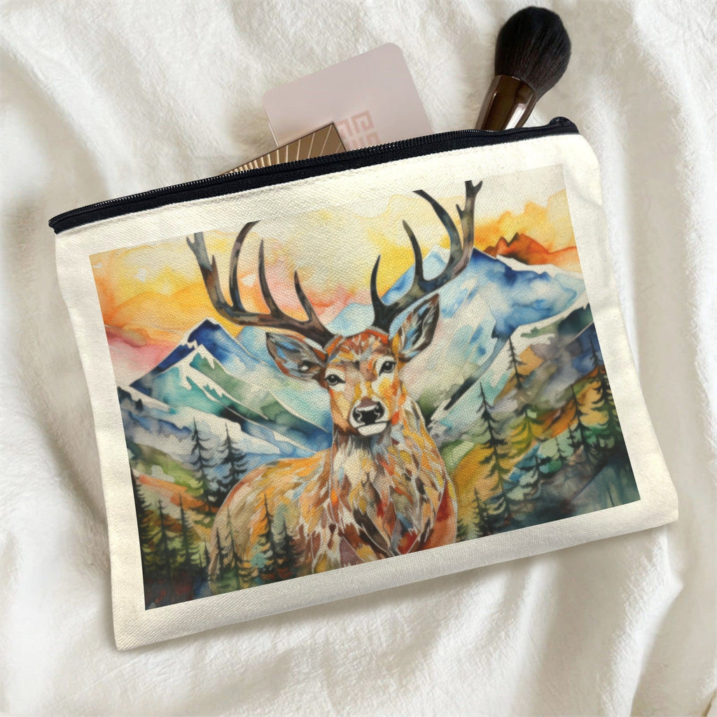 Baha Ranch Painted Buck Cosmetic Bag Pack of 5 Made in America by Baha Ranch Western Wear