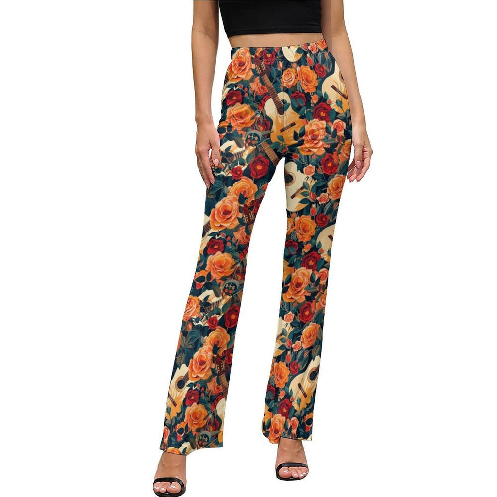 Baha Ranch Colores de Mexico Guitars and Roses Flare Pants by Baha Ranch Western Wear - product image 3