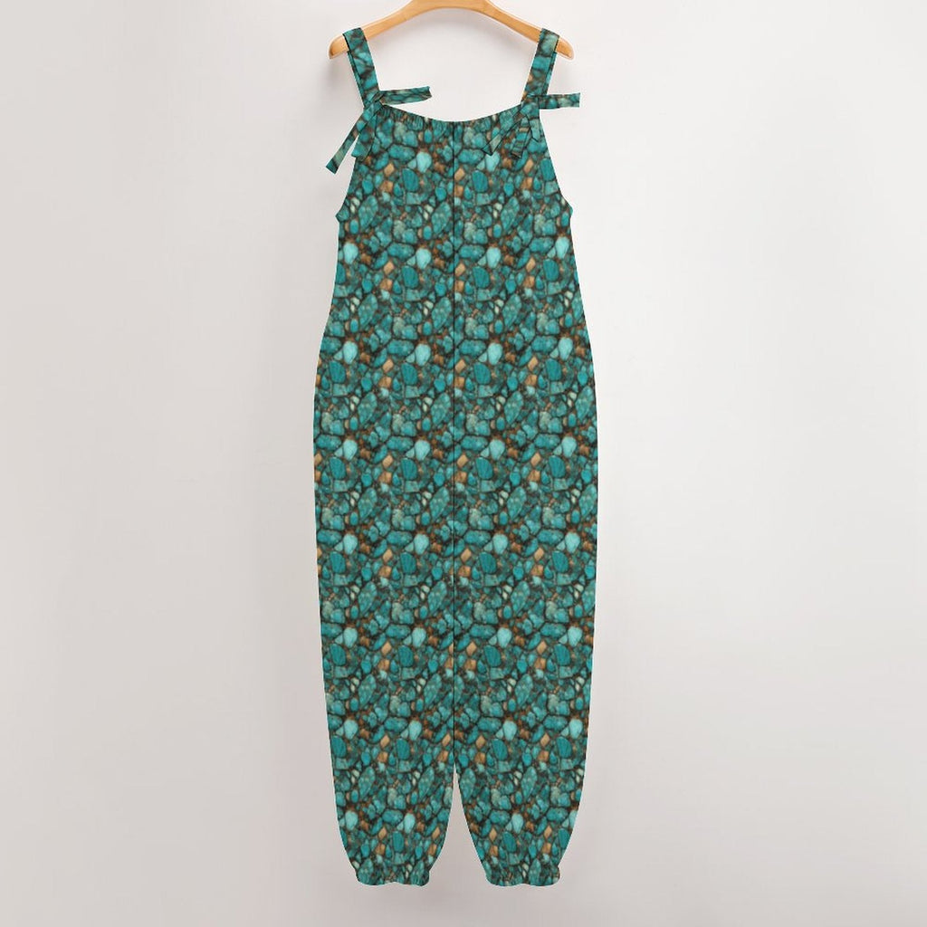 Baha Ranch All Turquoise Overalls Jumpsuit by Baha Ranch Western Wear - product image 4