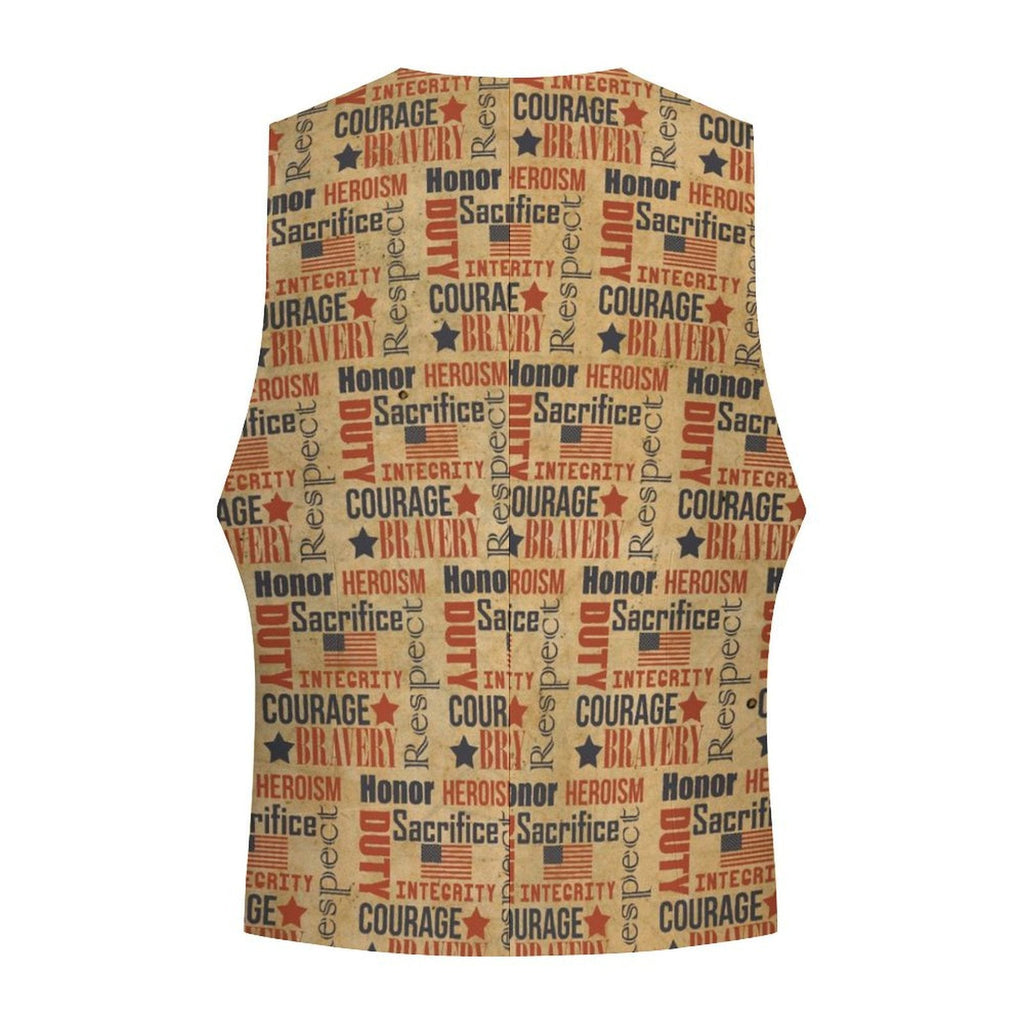 Baha Ranch Military Veteran Patriot Men's Vest by Baha Ranch Western Wear - product image 3