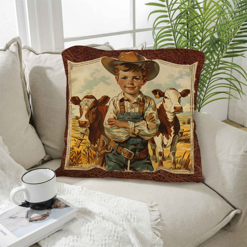 Baha Ranch Vintage Cowboy Pillow Case Made in America by Baha Ranch Western Wear - product image 2