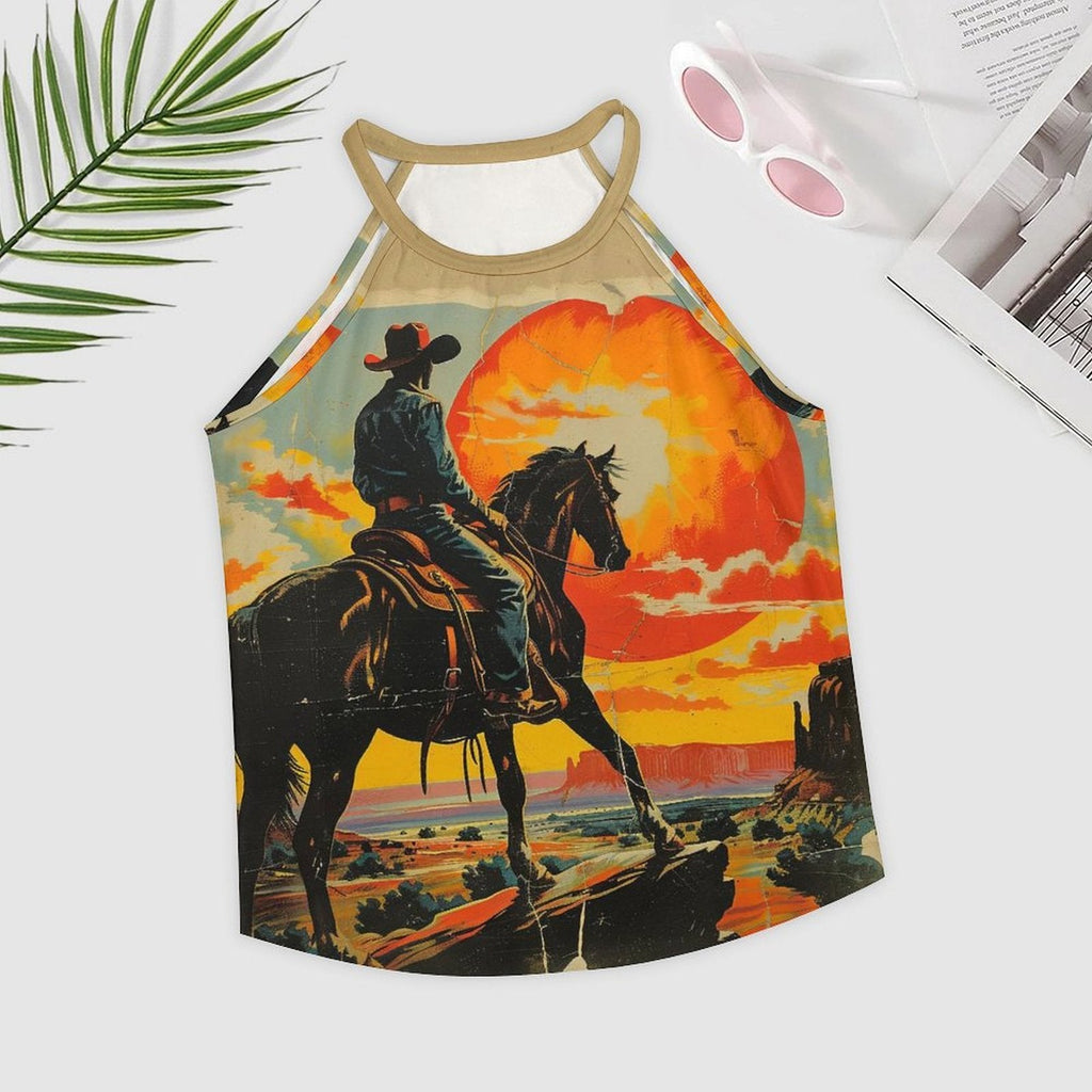 Baha Ranch Sunset Cowboy Tank Top by Baha Ranch Western Wear - product image 3